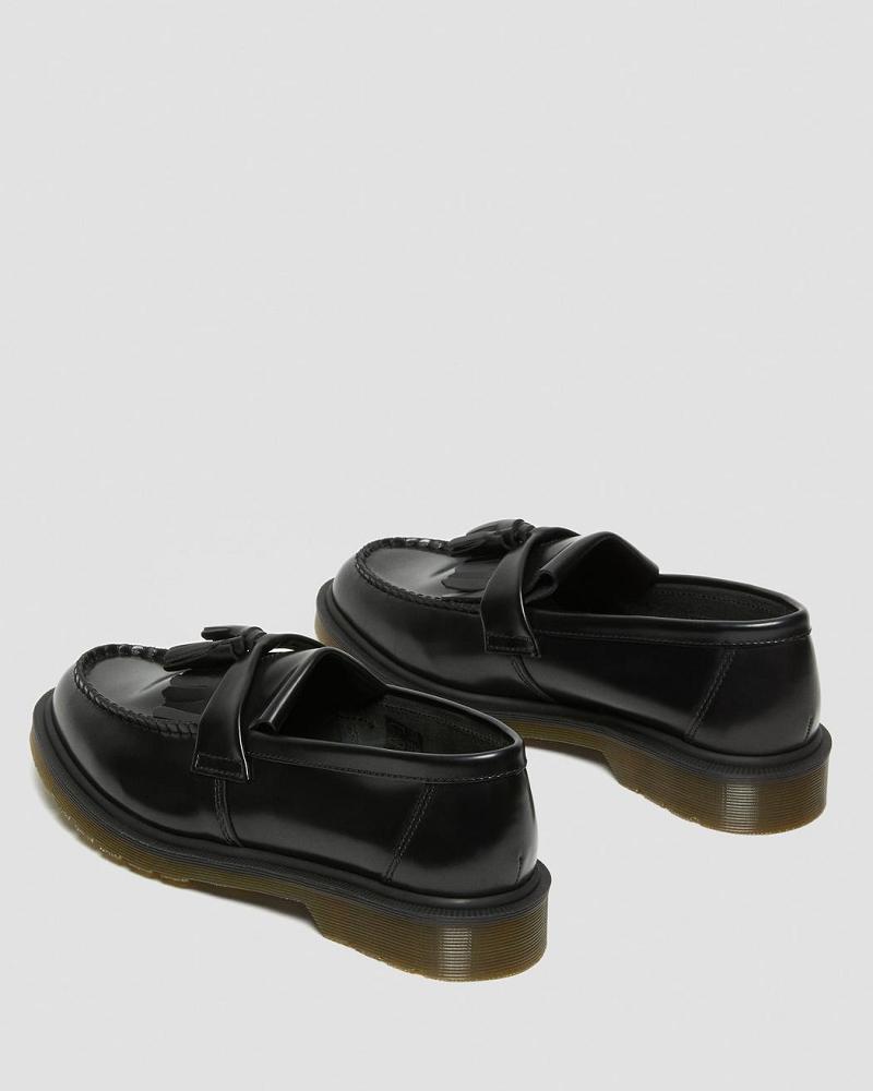 Zapatos Oxford Dr Martens Adrian Smooth Cuero Tassle Loafers Hombre Negros | MX 201ZUT